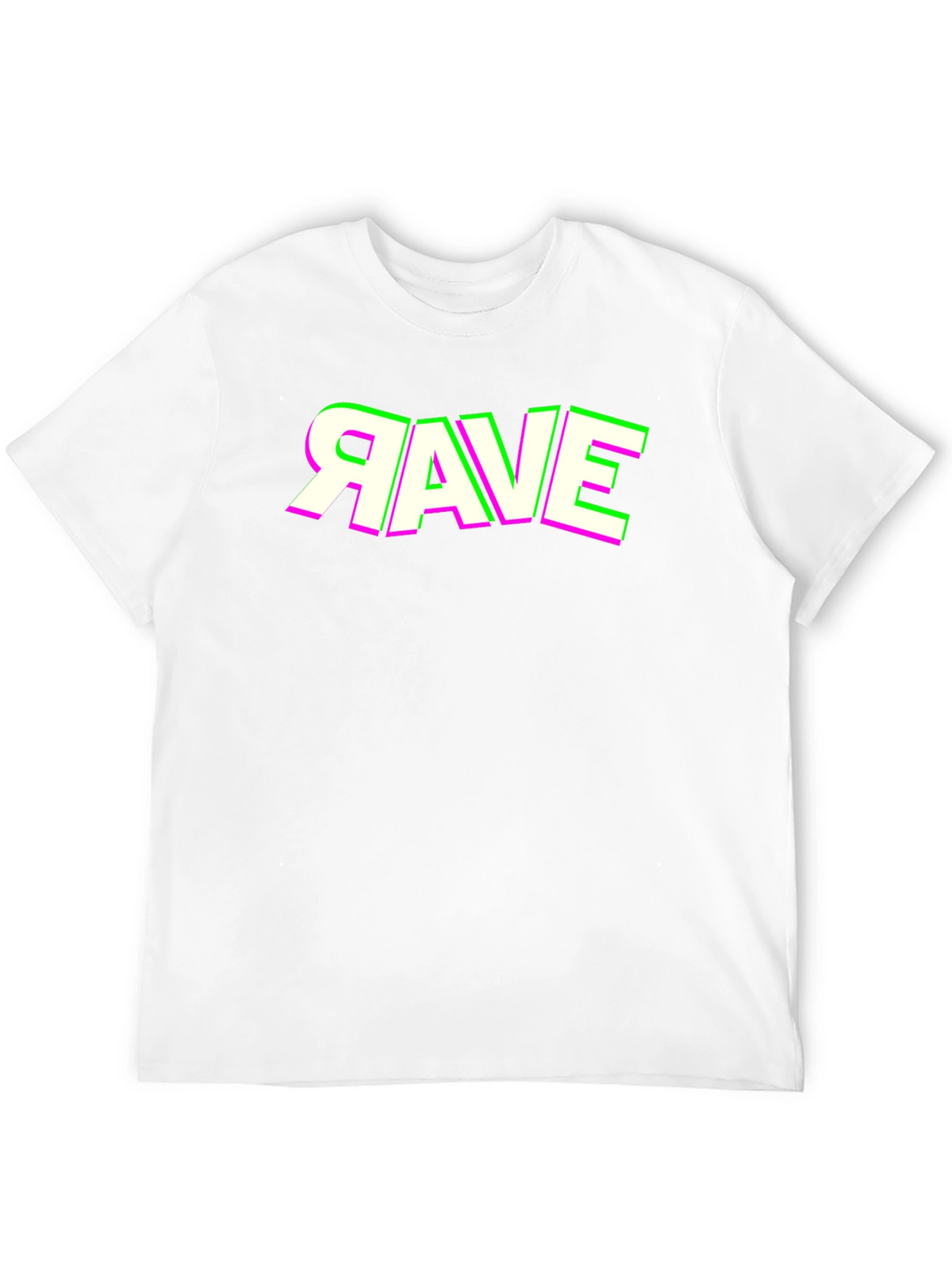 Rave Graphic Tee - Neon Accent Shirt