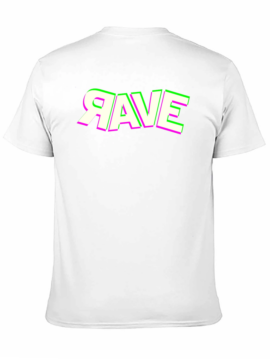 Rave Graphic Tee - Neon Accent Shirt