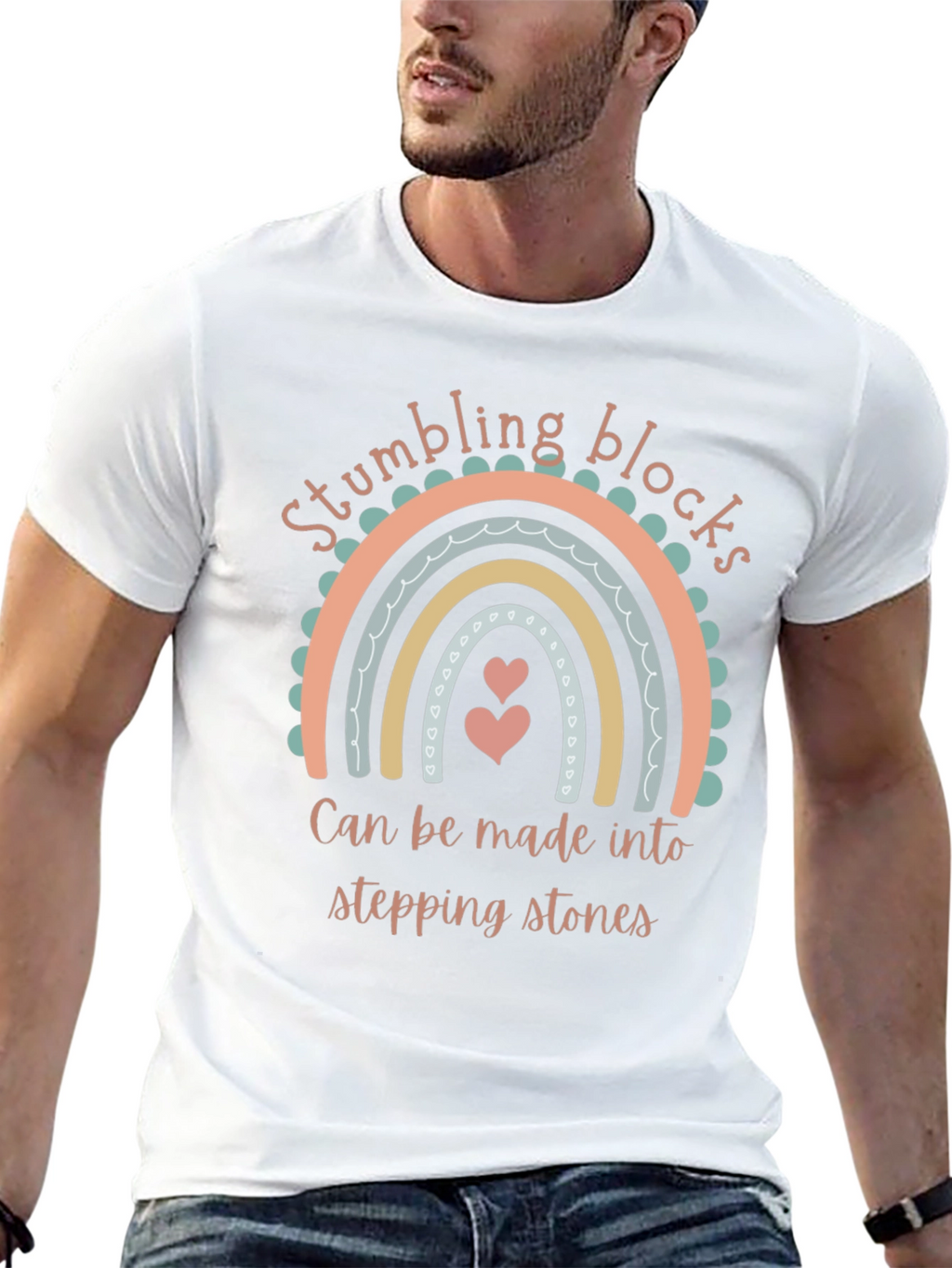 Stumbling Blocks Stepping Stones Graphic T-Shirt