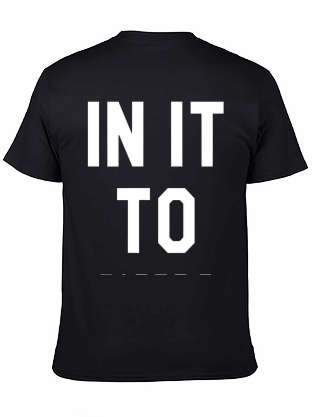 In It To Win It Black Graphic Tee Shirt