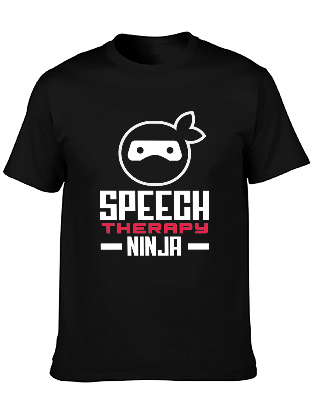 Speech Therapy Ninja T-Shirt - Black
