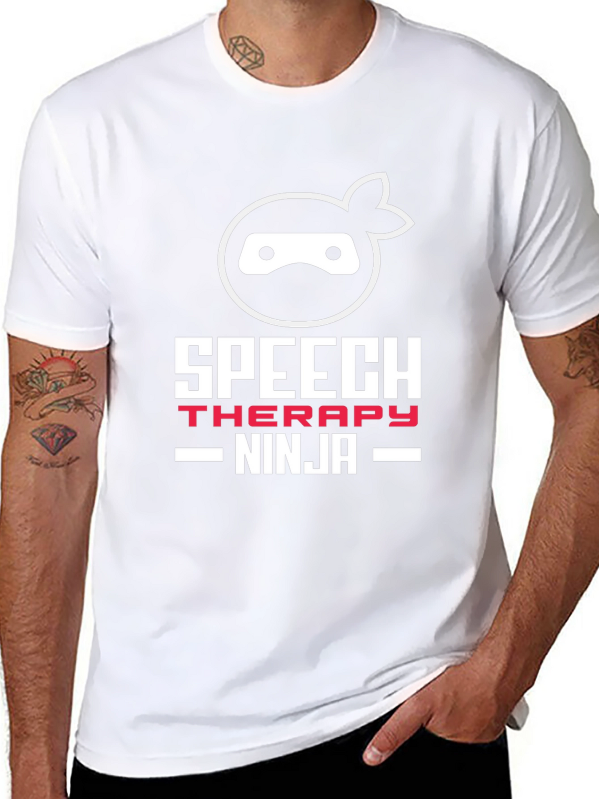 Speech Therapy Ninja T-Shirt - Black