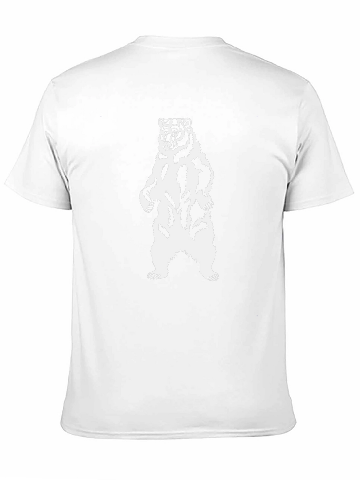Bear Graphic T-Shirt - Black Animal Design