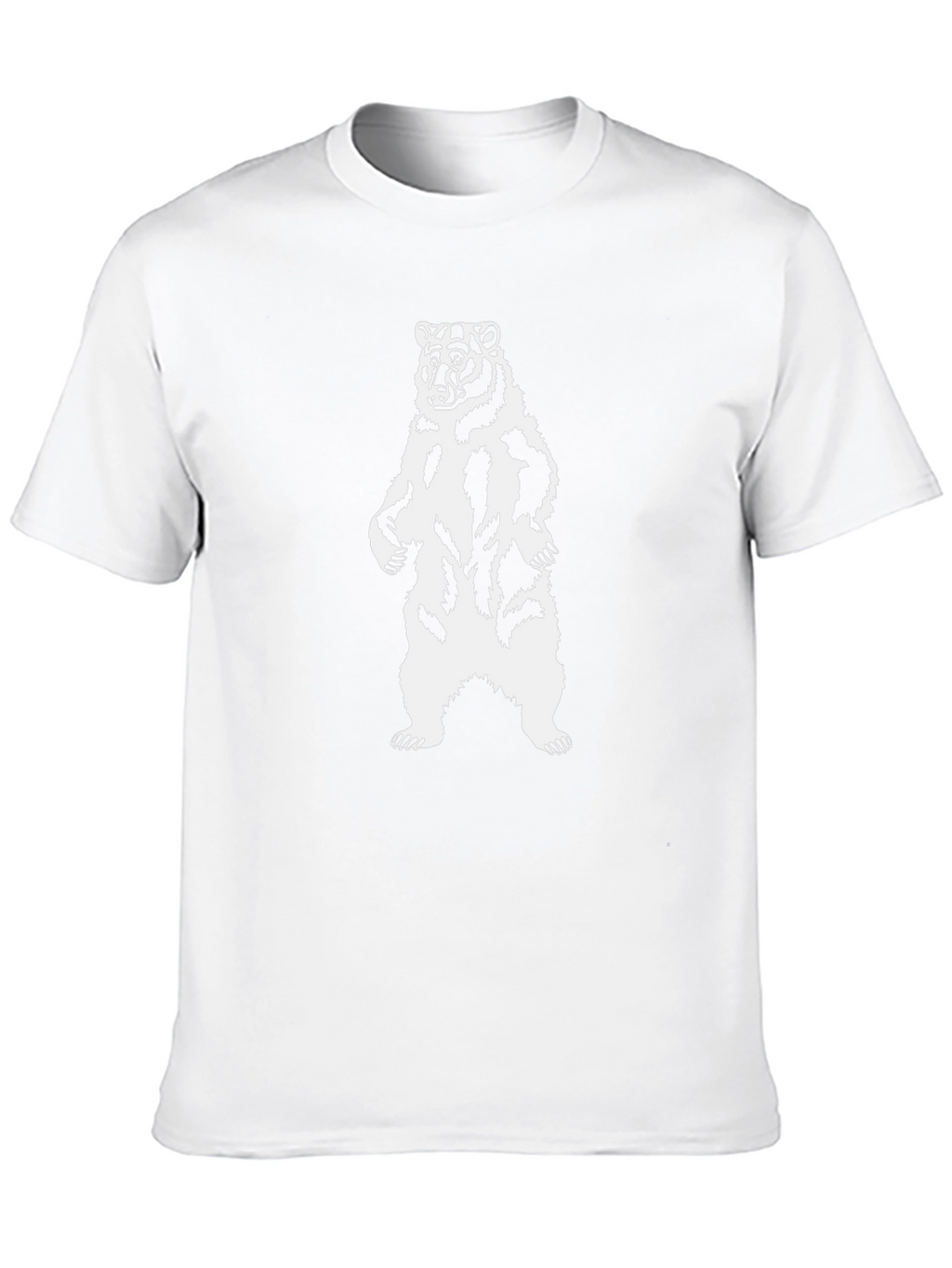 Bear Graphic T-Shirt - Black Animal Design