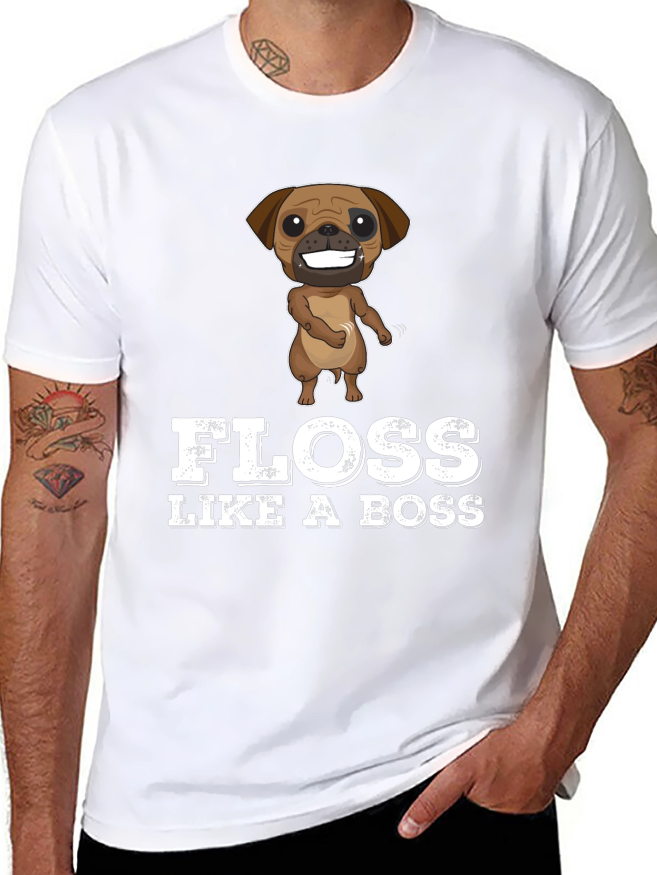 Floss Like A Boss Dog T-Shirt