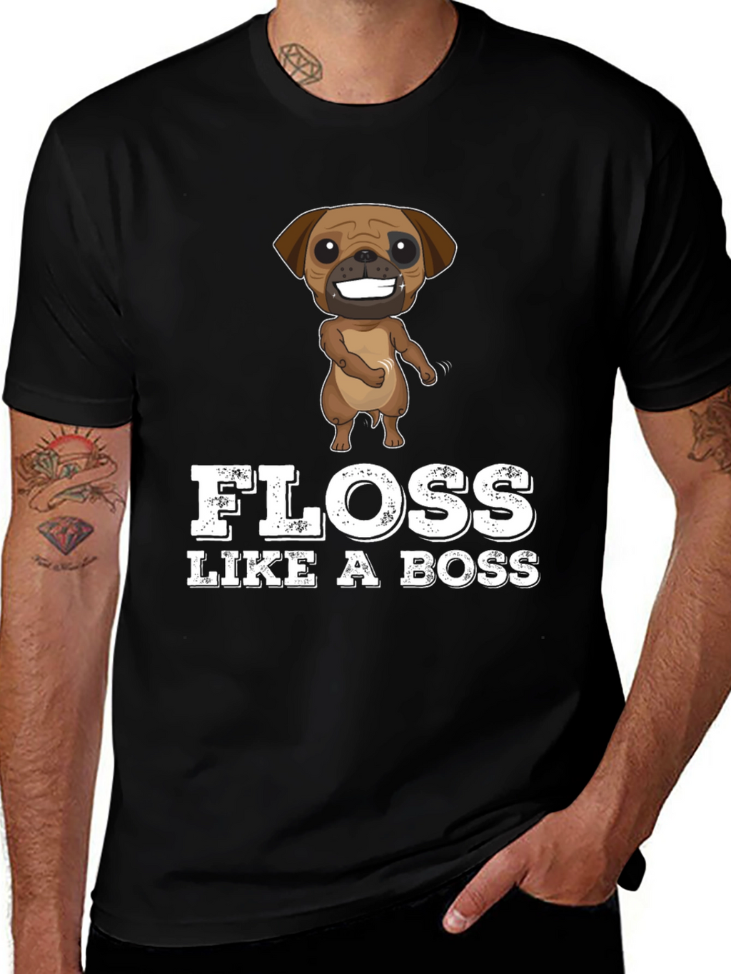 Floss Like A Boss Dog T-Shirt
