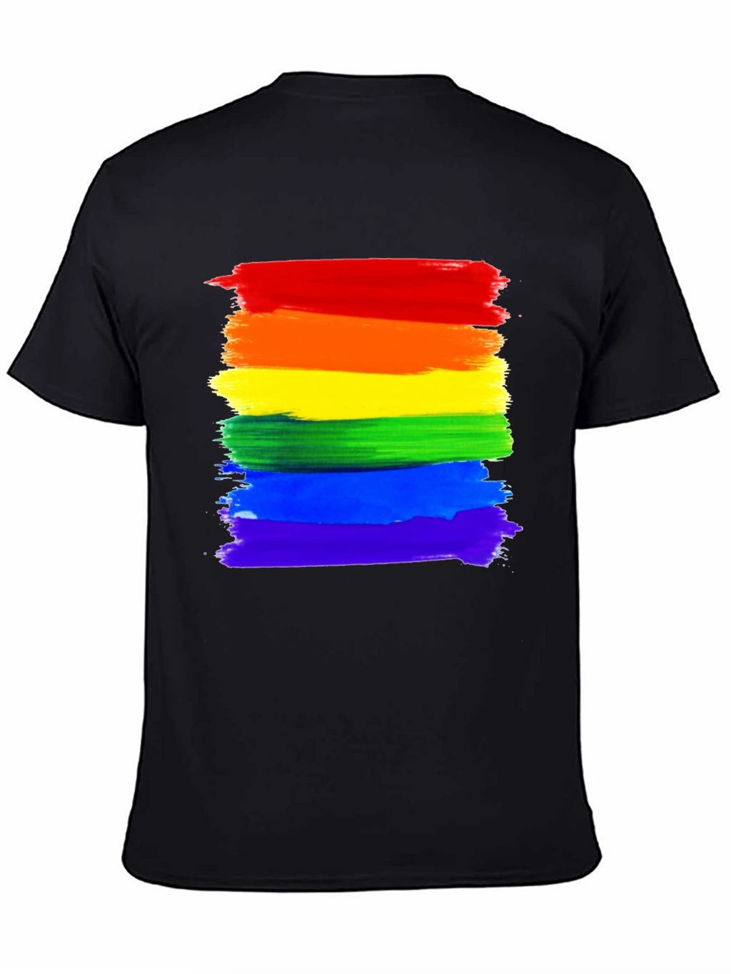Pride Rainbow Stripe T-Shirt - LGBTQ+ Ally Tee