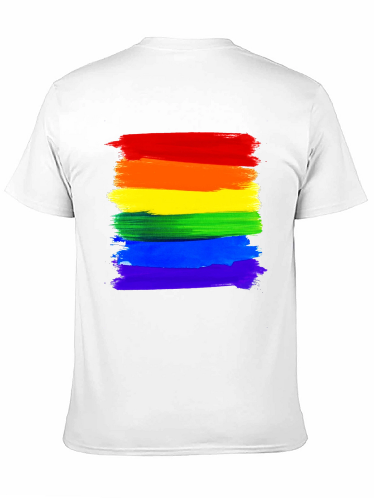 Pride Rainbow Stripe T-Shirt - LGBTQ+ Ally Tee