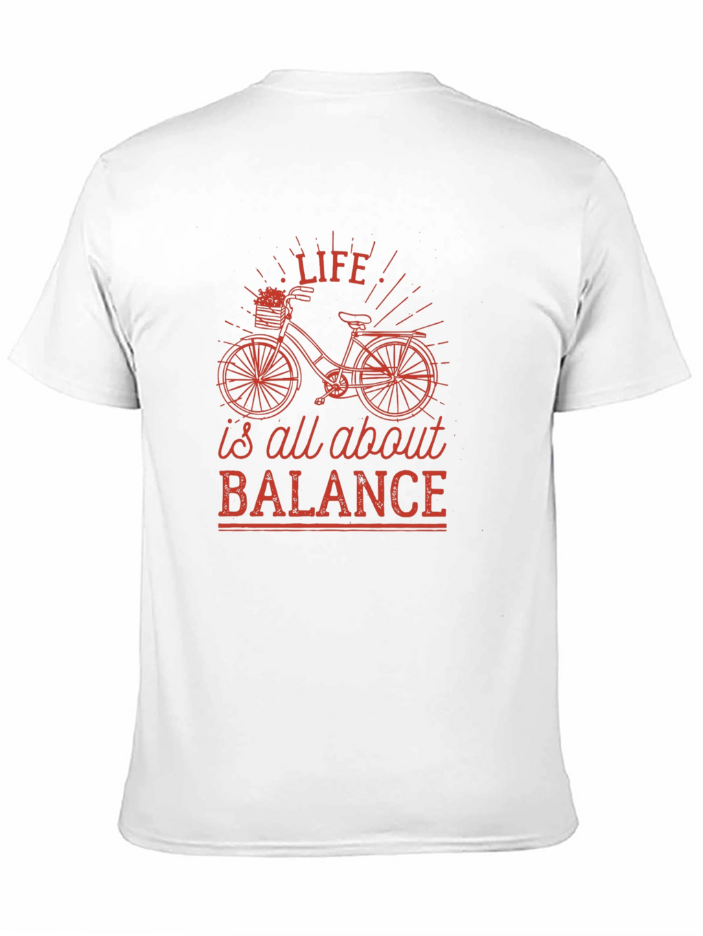 Life is All About Balance Black Graphic Tee