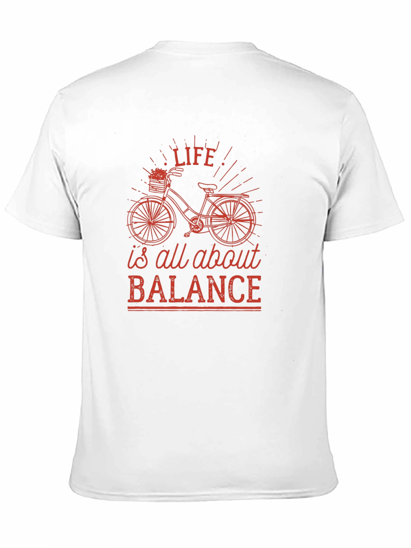 Life is All About Balance Black Graphic Tee
