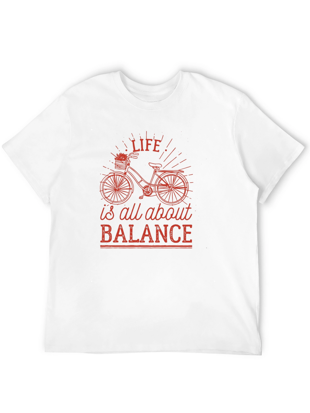 Life is All About Balance Black Graphic Tee