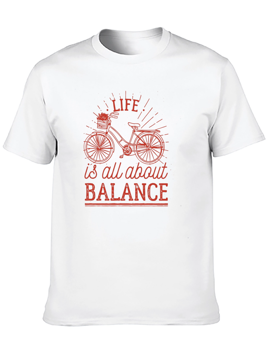 Life is All About Balance Black Graphic Tee