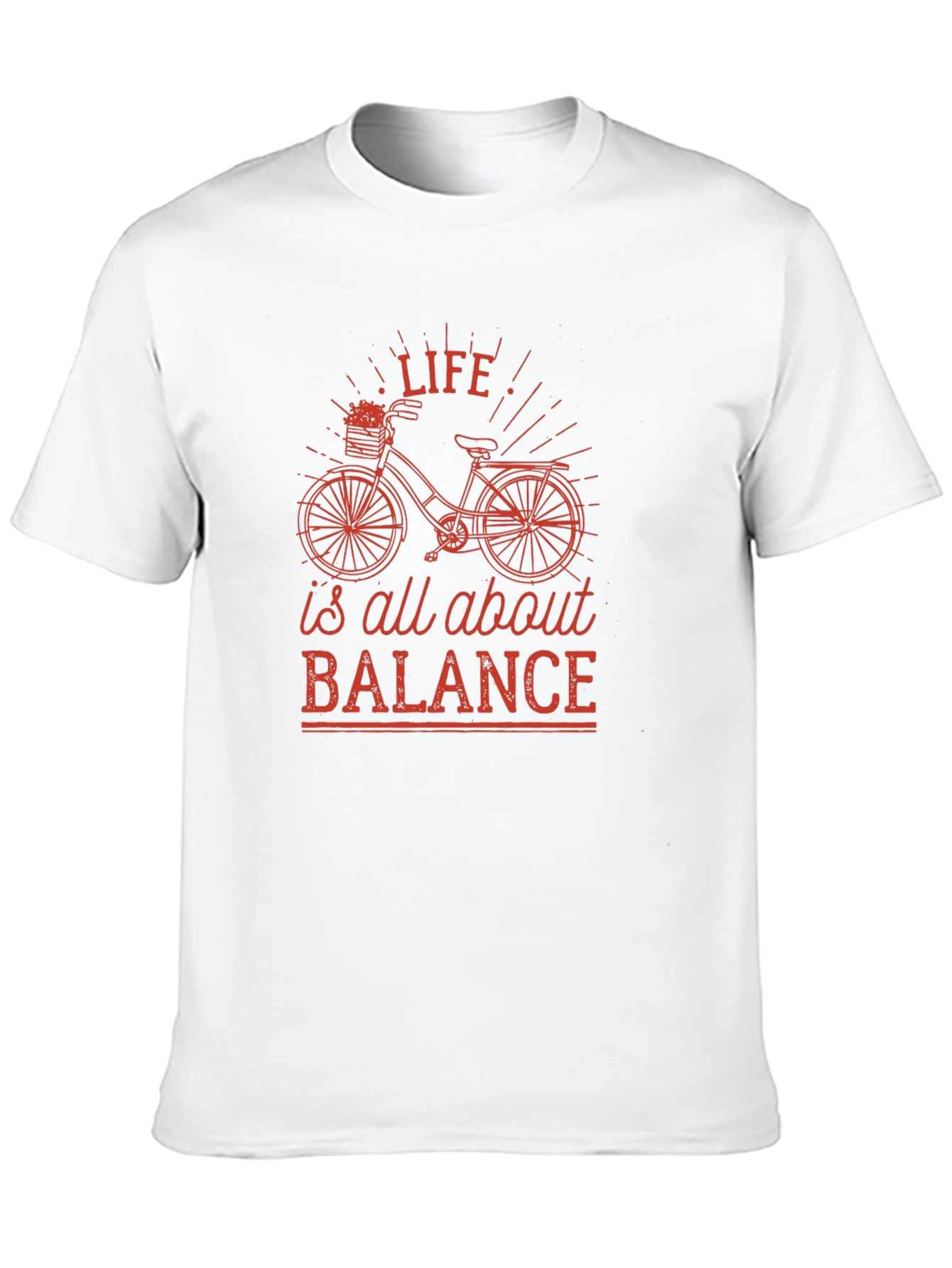 Life is All About Balance Black Graphic Tee
