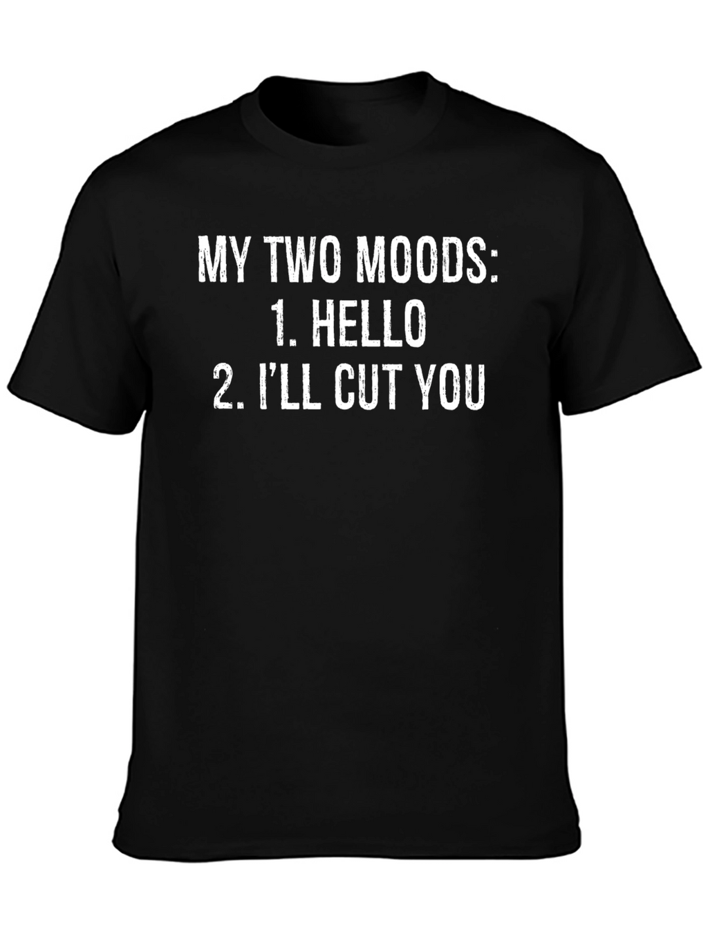 Funny Two Moods Graphic T-Shirt