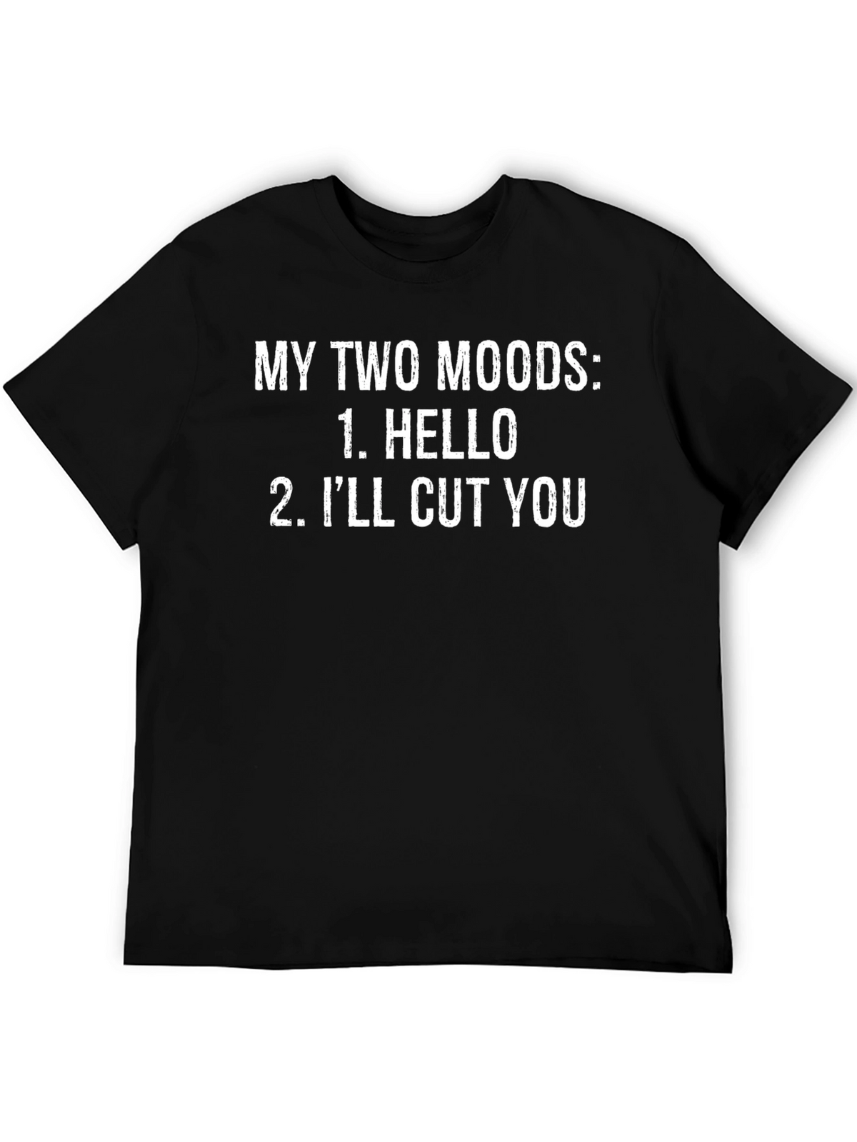 Funny Two Moods Graphic T-Shirt