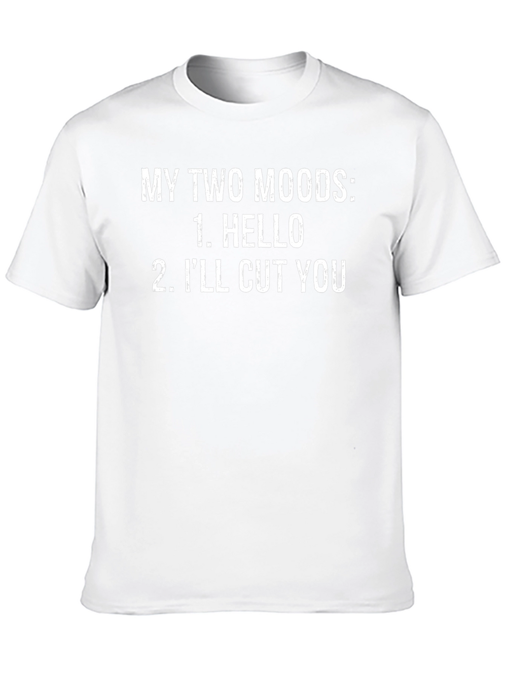 Funny Two Moods Graphic T-Shirt