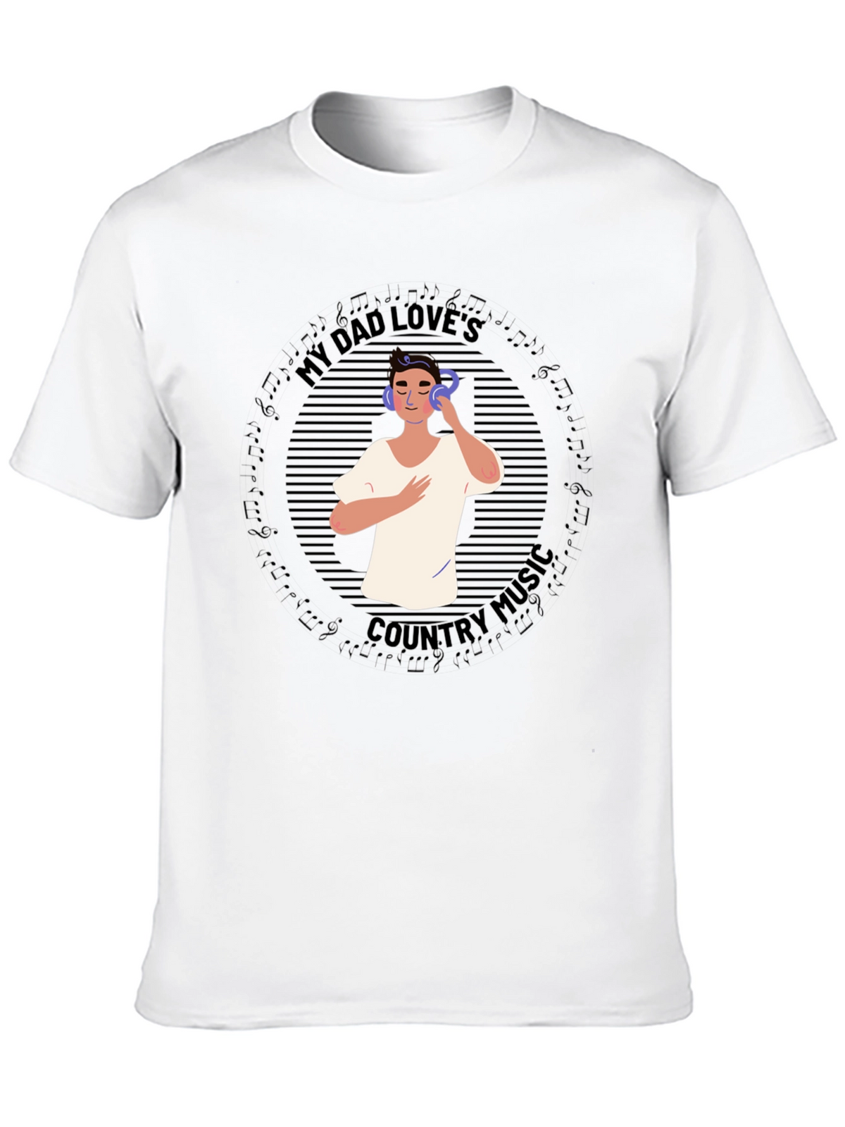 My Dad Loves Country Music Graphic Tee