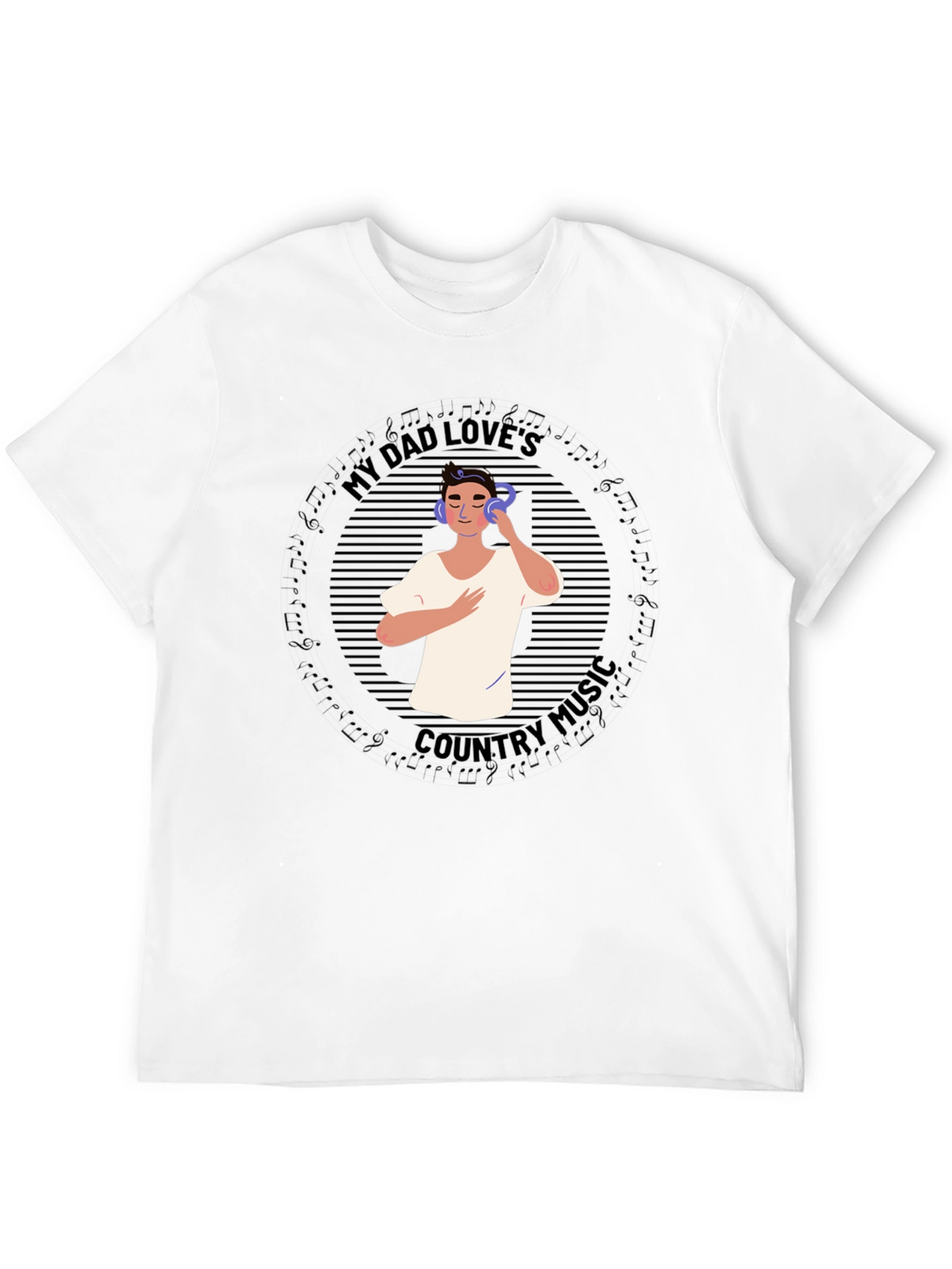 My Dad Loves Country Music Graphic Tee