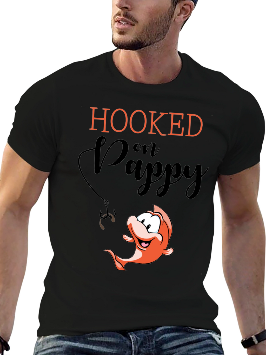 Hooked on Pappy Black T-Shirt