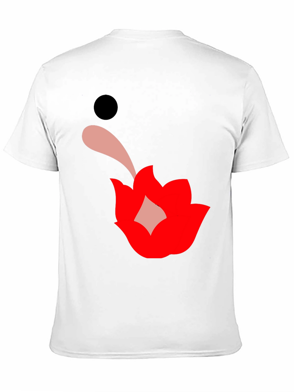 Graphic Print Black Tee