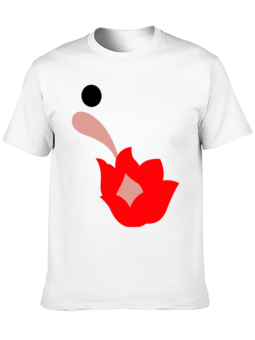 Graphic Print Black Tee