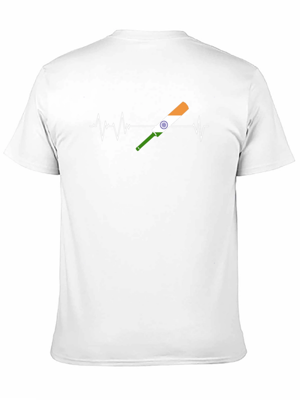 Cricket Heartbeat Tee - India Fan T-Shirt
