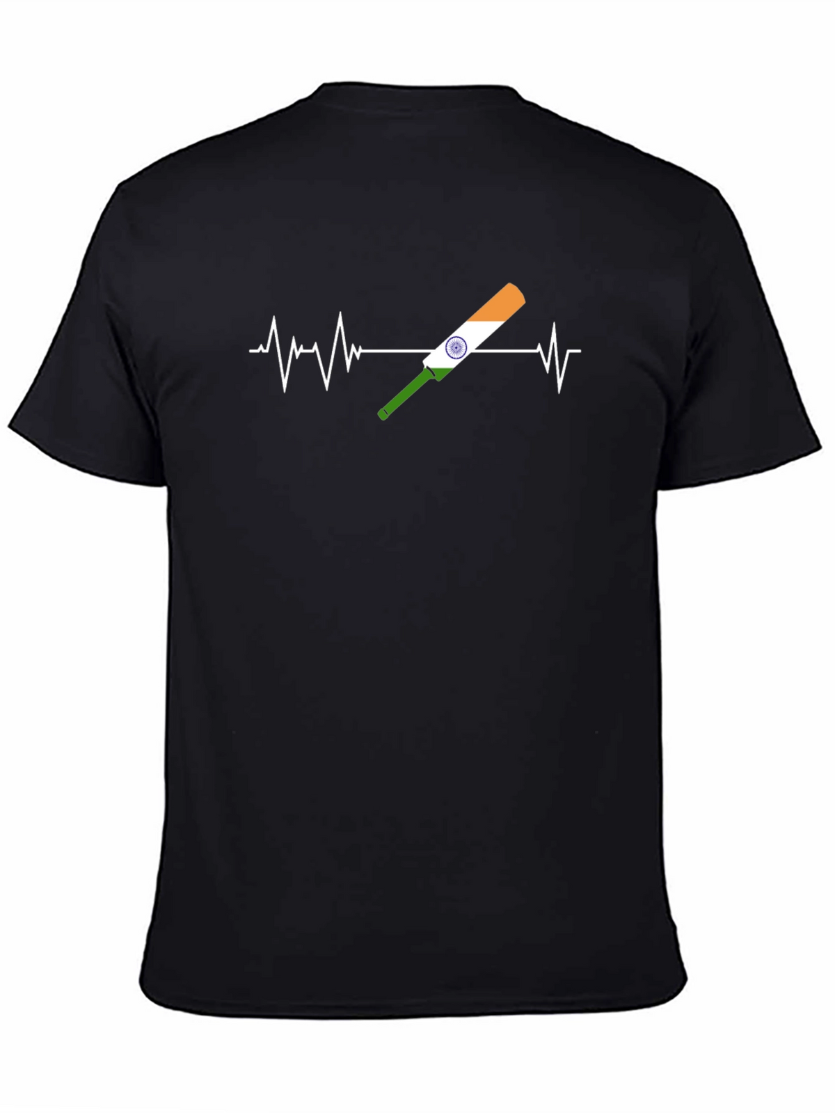 Cricket Heartbeat Tee - India Fan T-Shirt