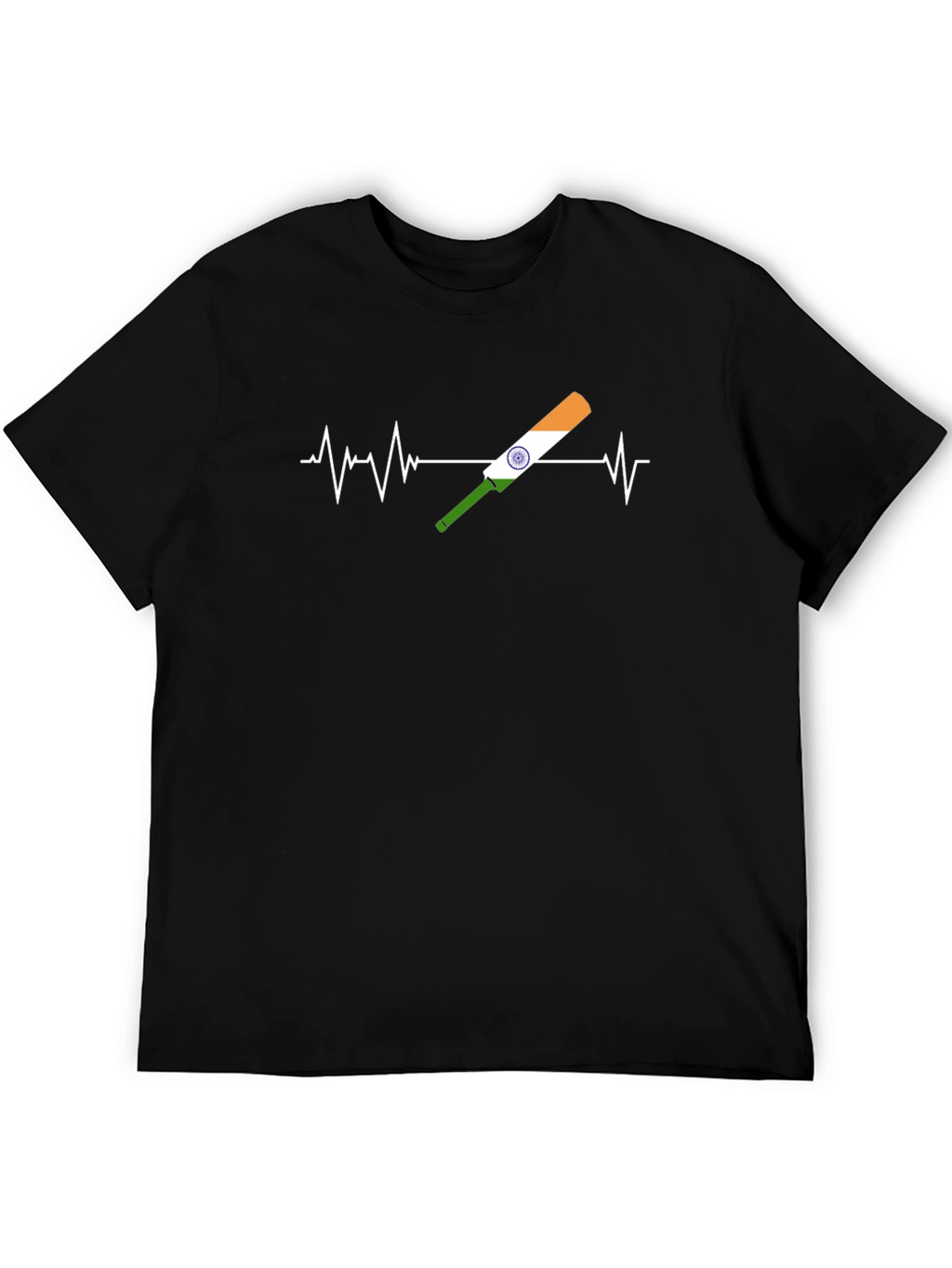 Cricket Heartbeat Tee - India Fan T-Shirt