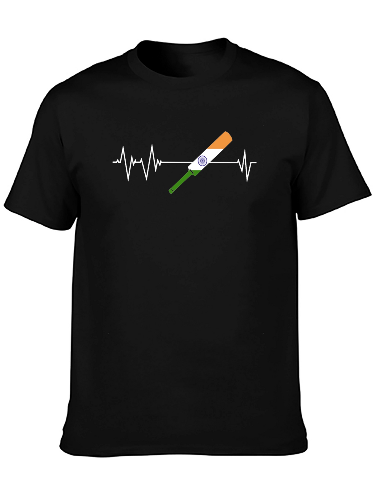 Cricket Heartbeat Tee - India Fan T-Shirt