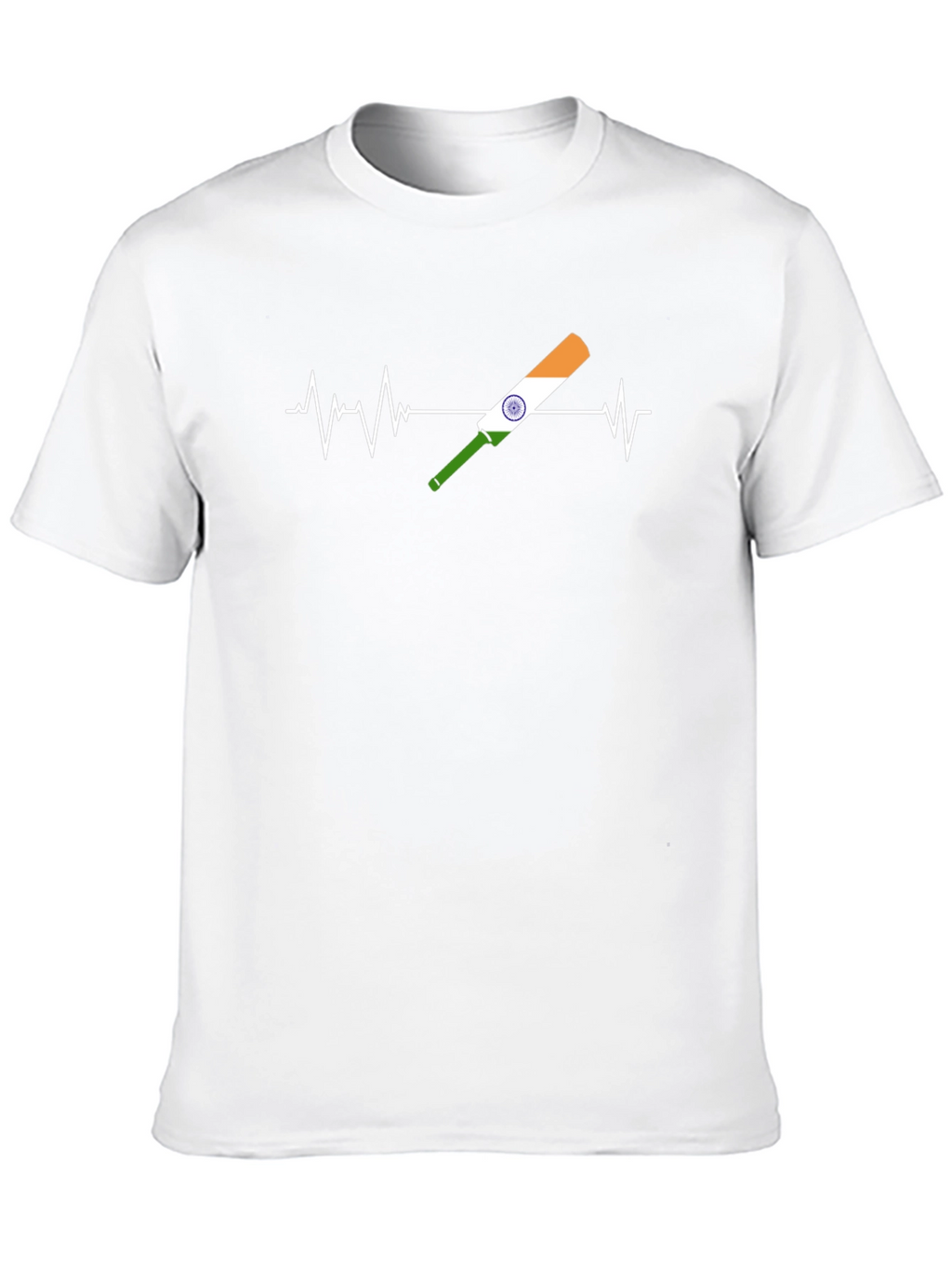 Cricket Heartbeat Tee - India Fan T-Shirt