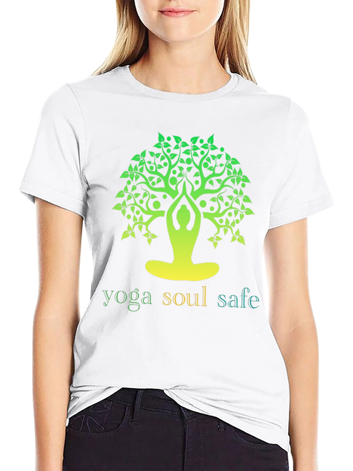 Yoga Soul Safe Tree Graphic T-Shirt