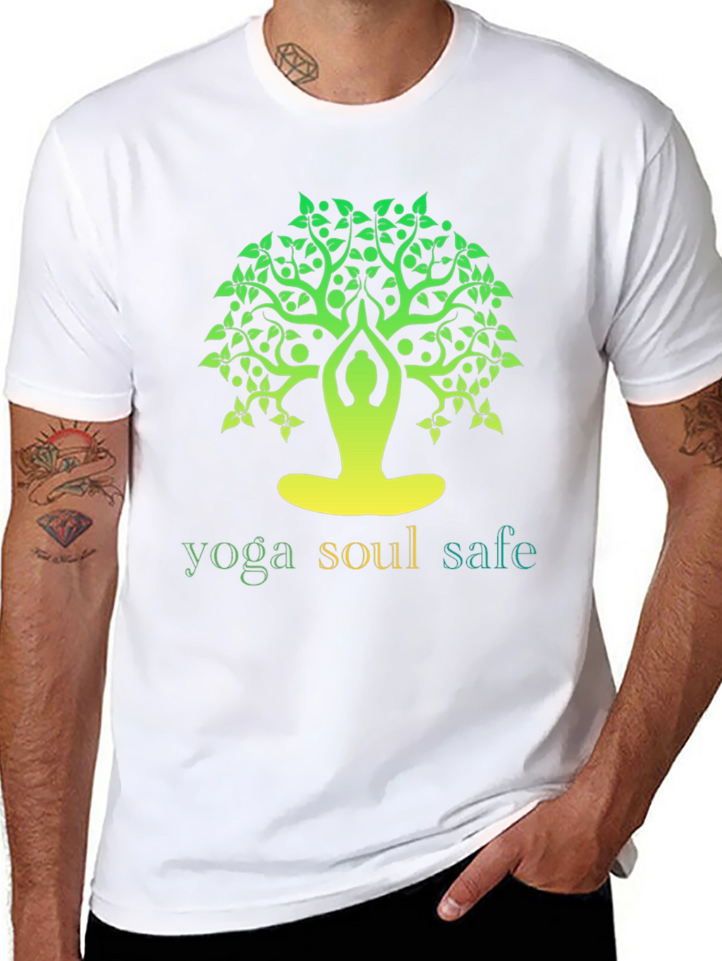 Yoga Soul Safe Tree Graphic T-Shirt