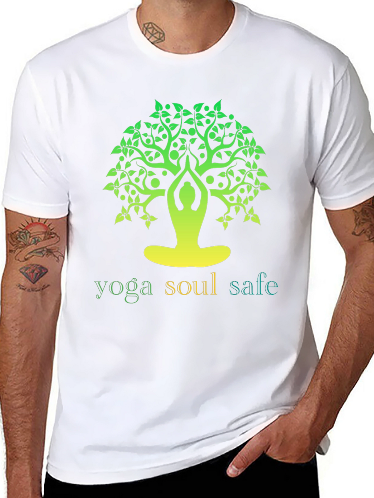 Yoga Soul Safe Tree Graphic T-Shirt