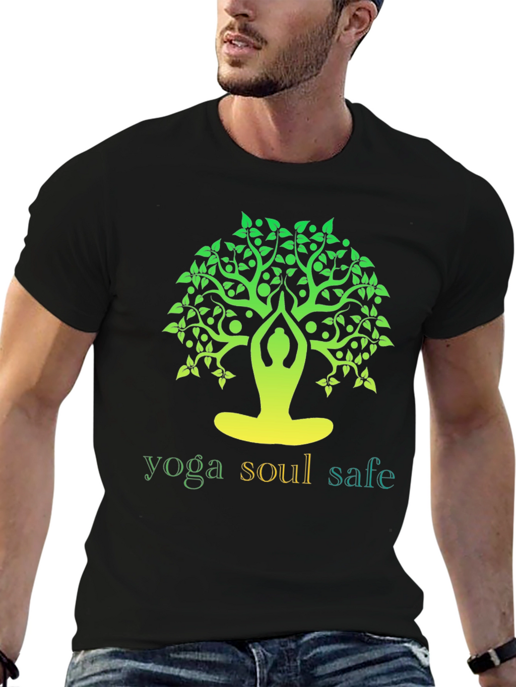 Yoga Soul Safe Tree Graphic T-Shirt