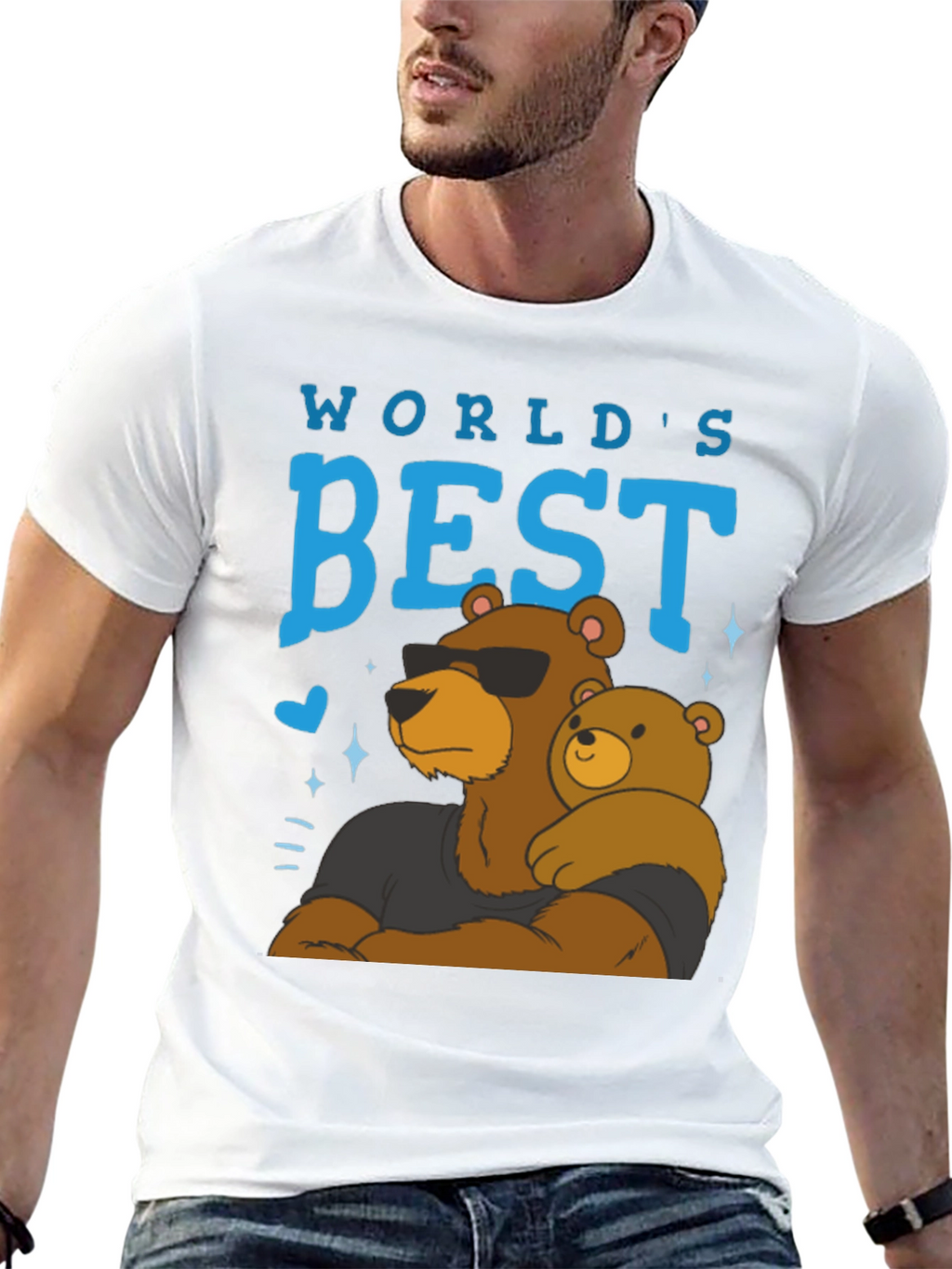 Worlds Best Dad Bear T-Shirt
