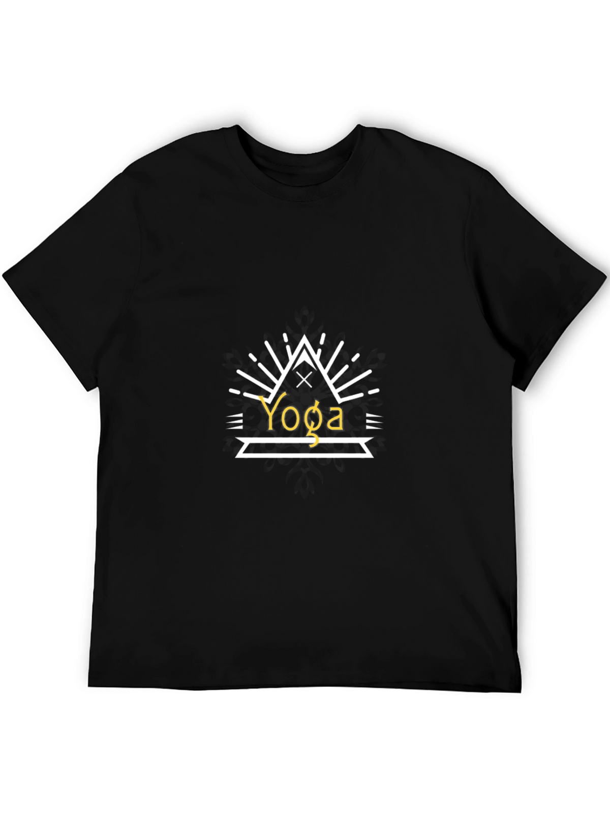 Yoga Graphic Black T-Shirt