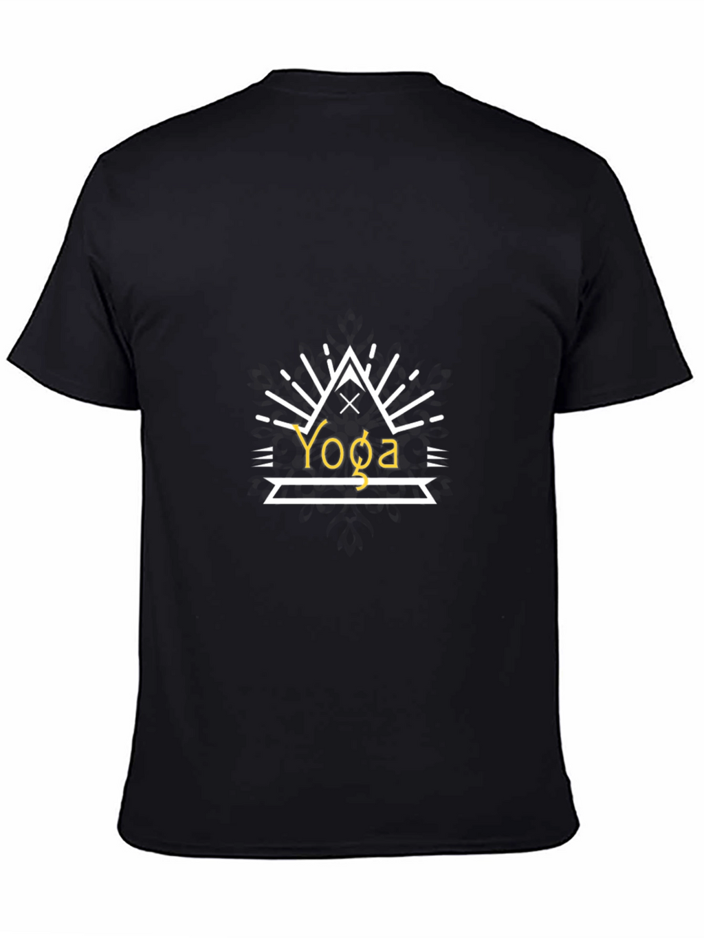 Yoga Graphic Black T-Shirt