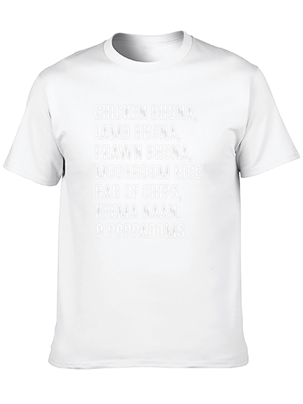 Funny Indian Food Order Black T-Shirt