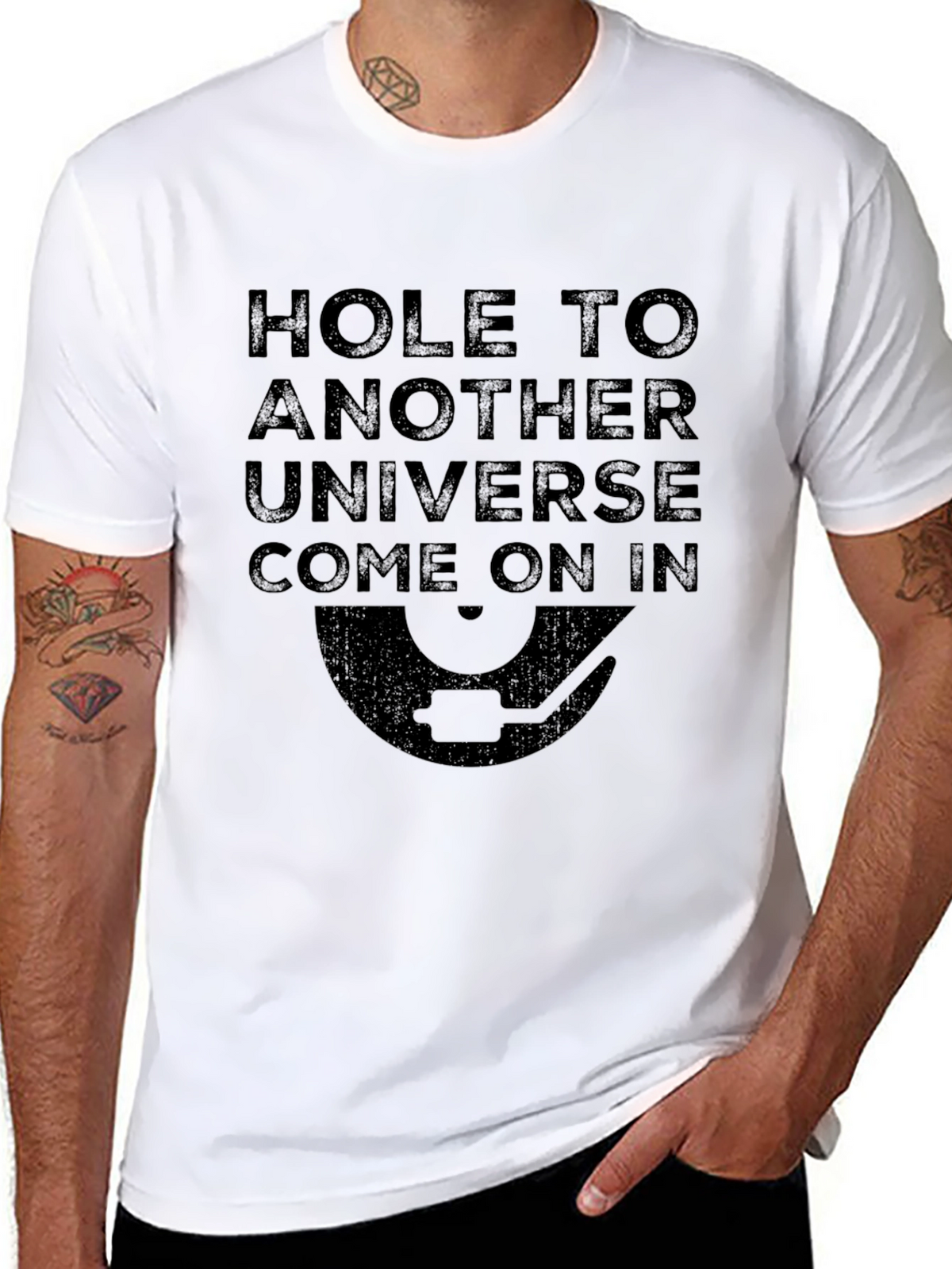 Hole to Another Universe Graphic Tee