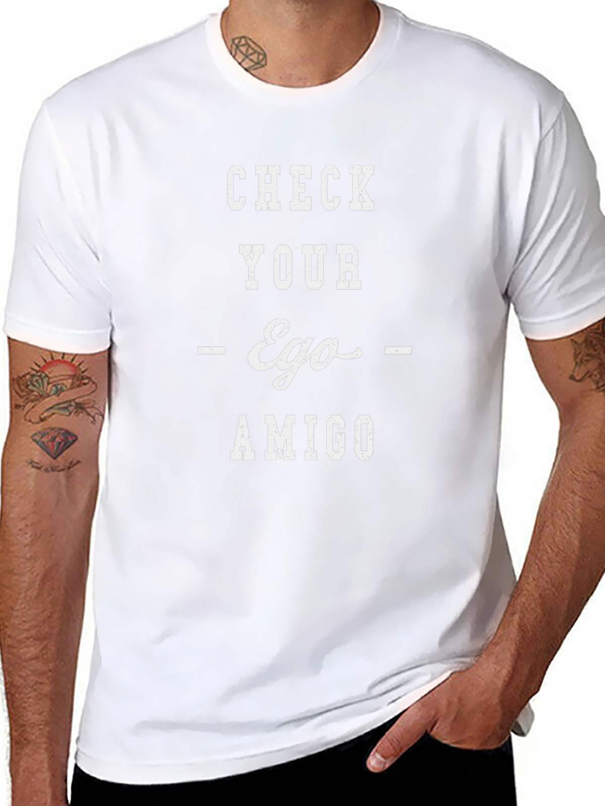 Check Your Ego Amigo Graphic Tee - Unisex T-Shirt