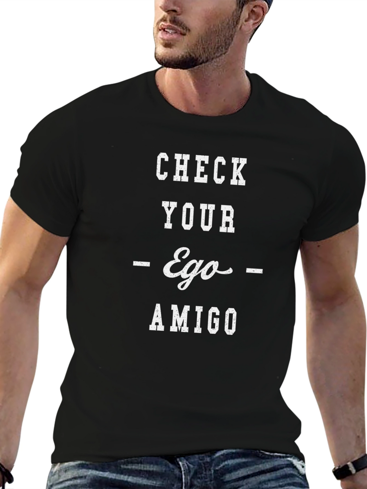 Check Your Ego Amigo Graphic Tee - Unisex T-Shirt