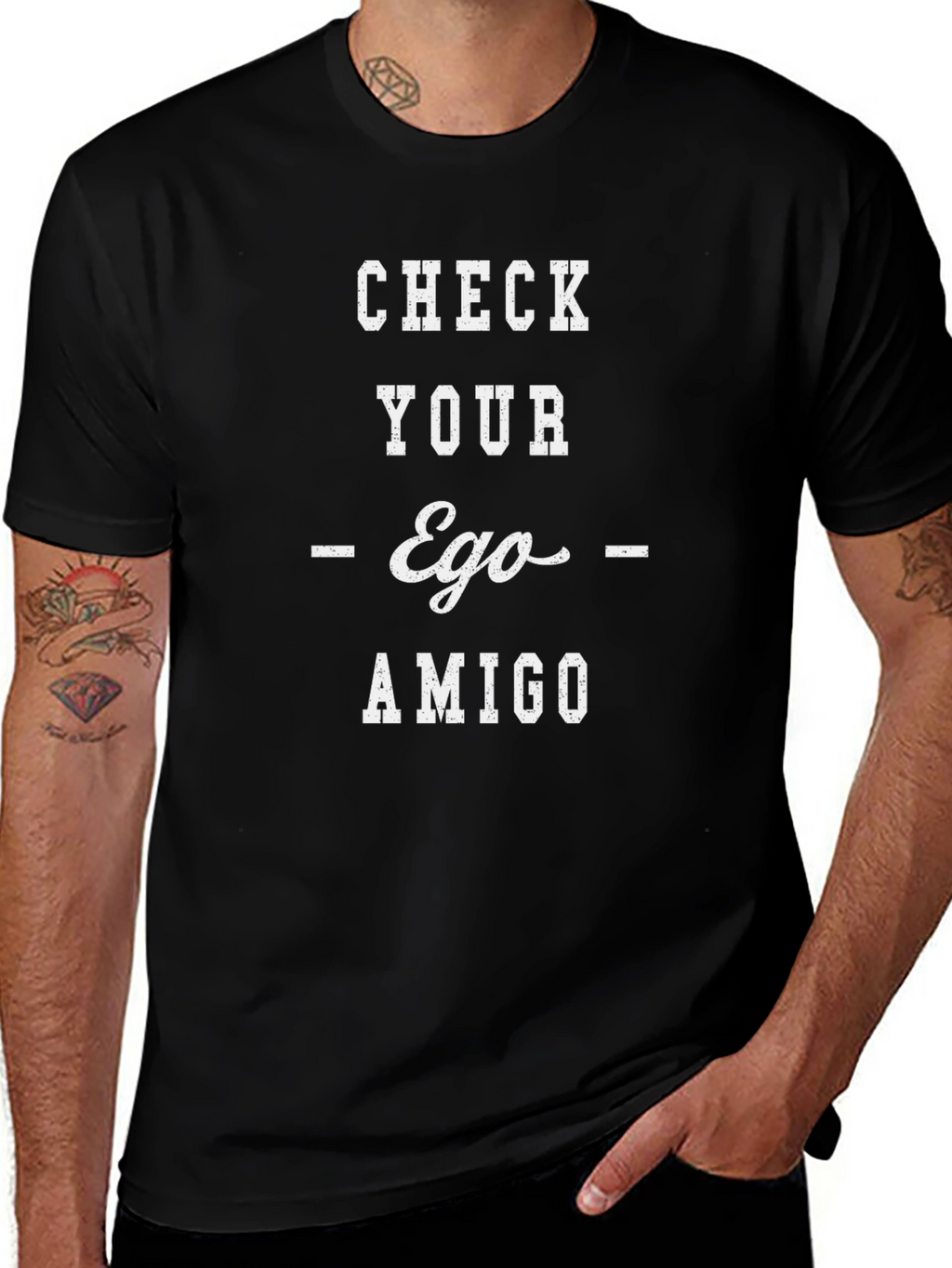 Check Your Ego Amigo Graphic Tee - Unisex T-Shirt