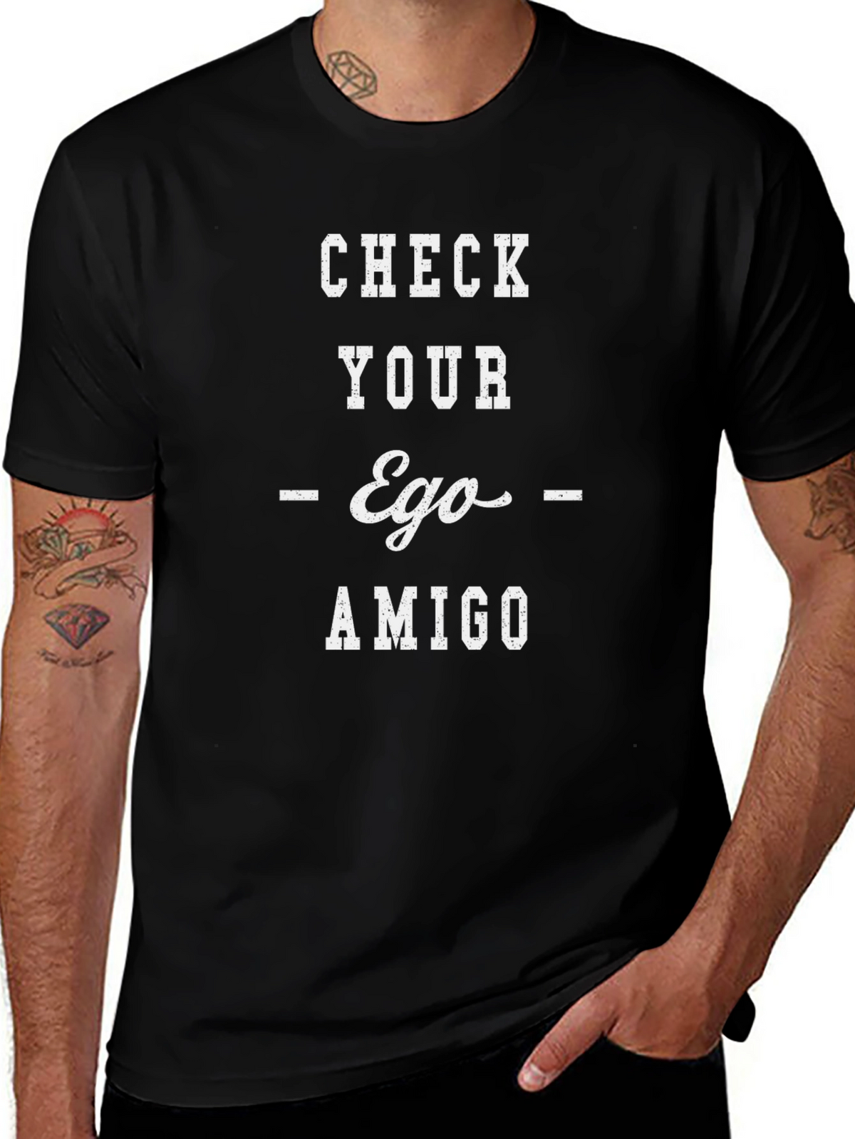 Check Your Ego Amigo Graphic Tee - Unisex T-Shirt