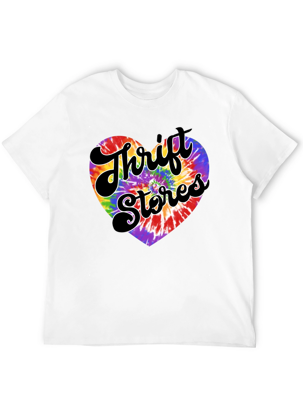 Thrift Stores Tie-Dye Heart Graphic Tee