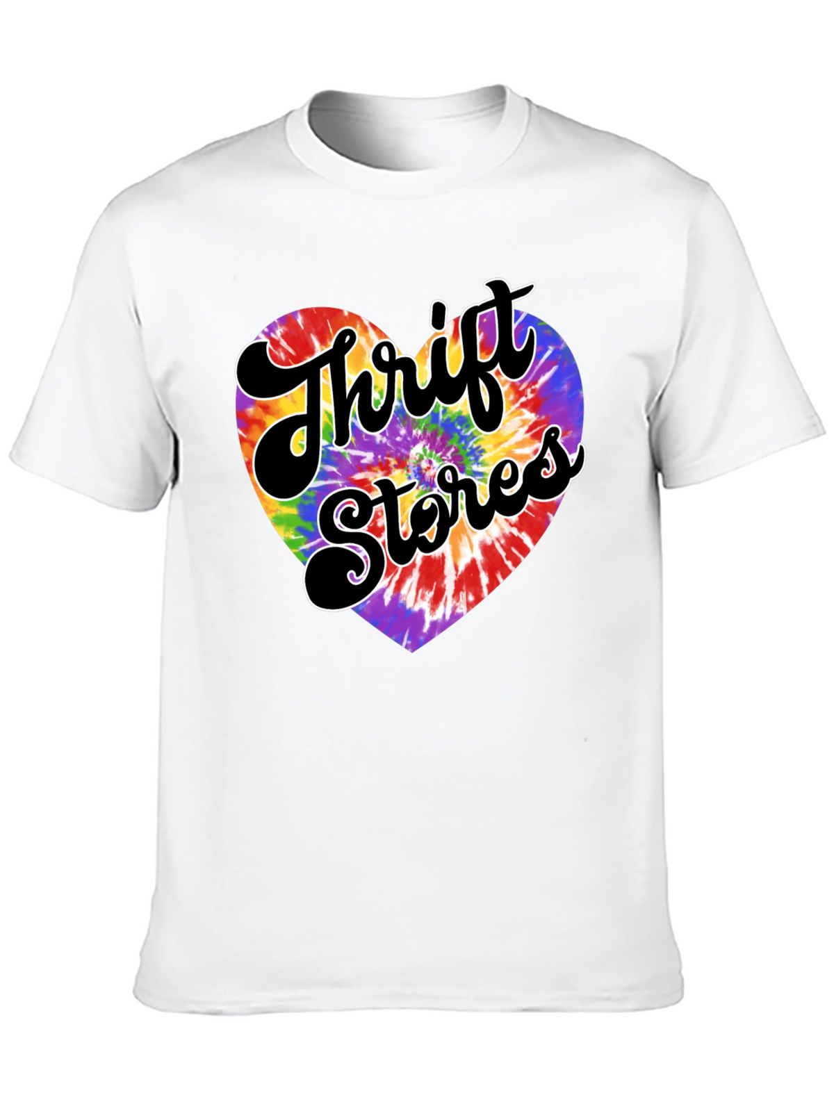 Thrift Stores Tie-Dye Heart Graphic Tee