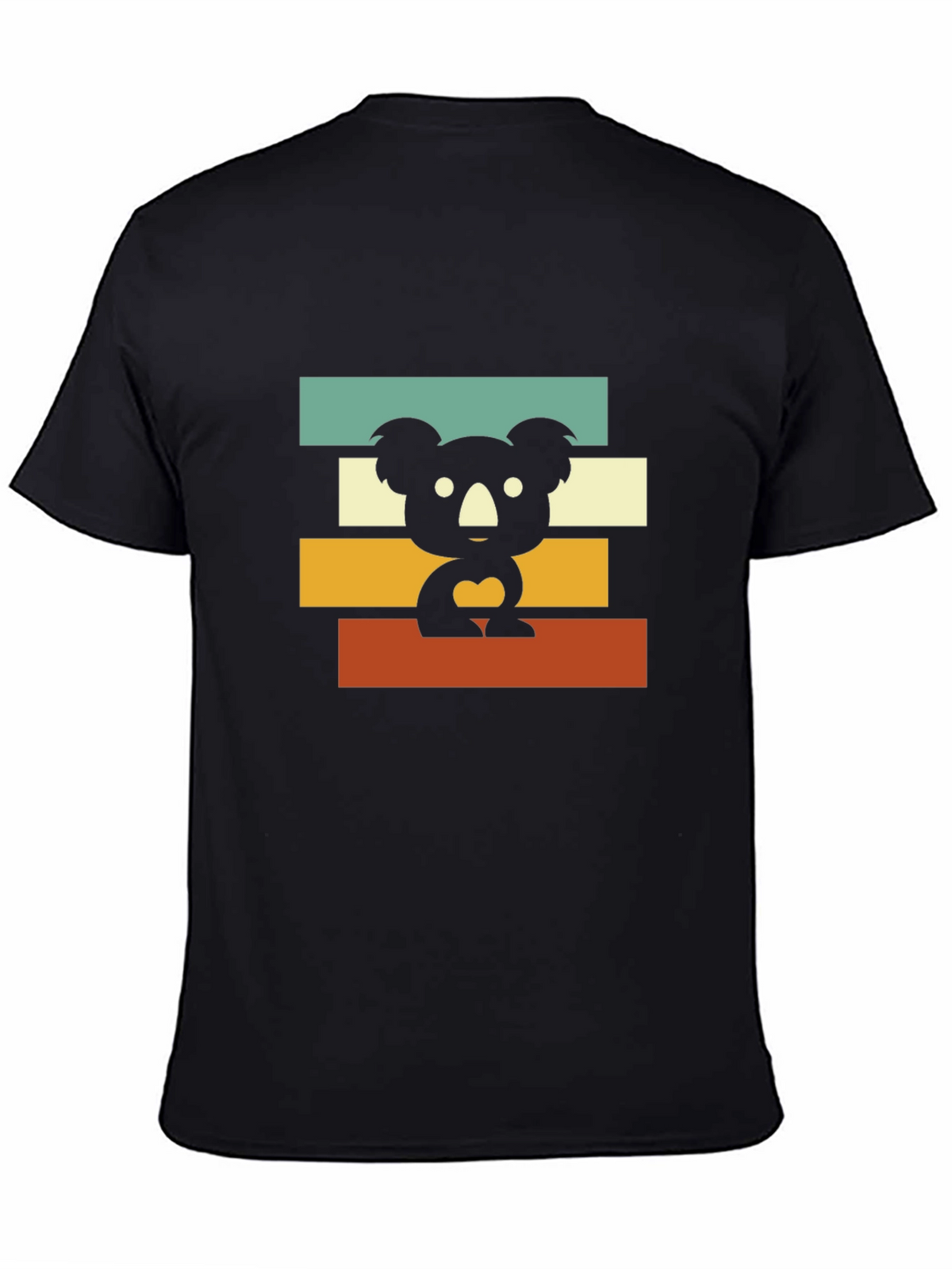 Retro Koala T-Shirt - Black Graphic Tee