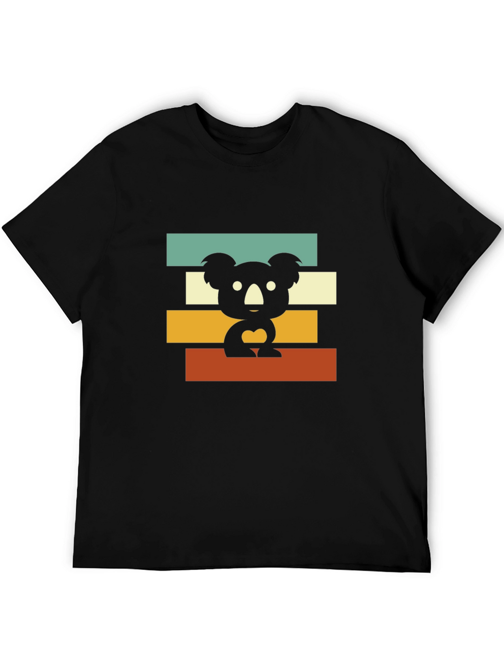 Retro Koala T-Shirt - Black Graphic Tee