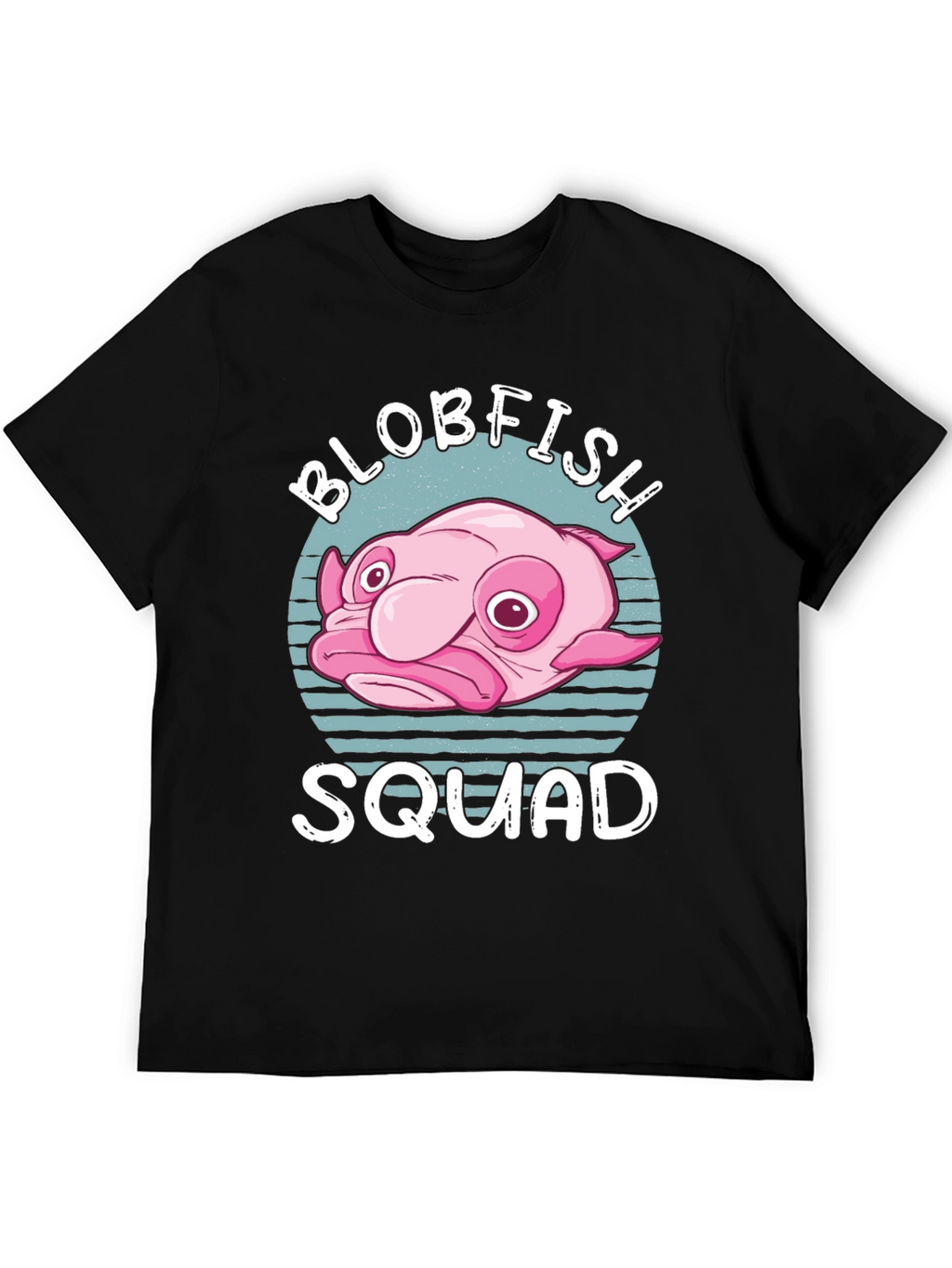 Blobfish Squad Graphic T-Shirt - Black Cotton Tee