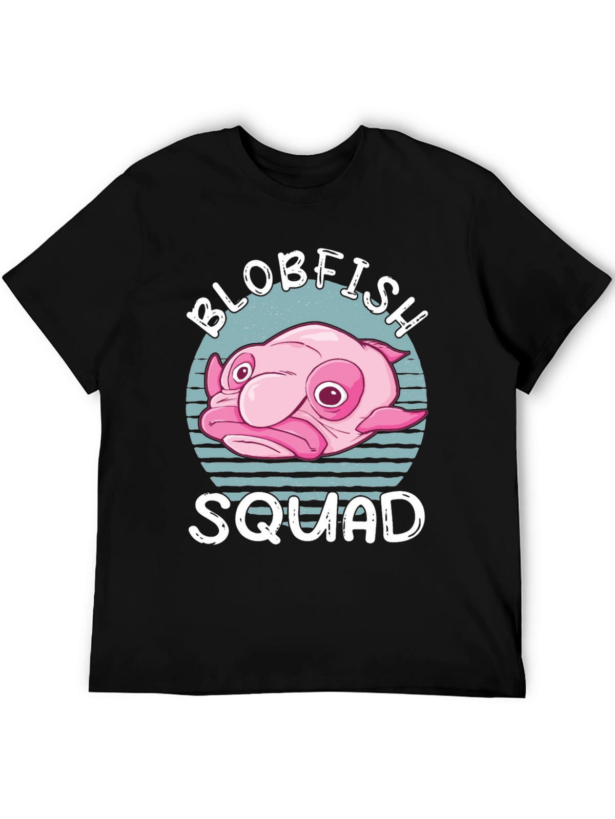 Blobfish Squad Graphic T-Shirt - Black Cotton Tee