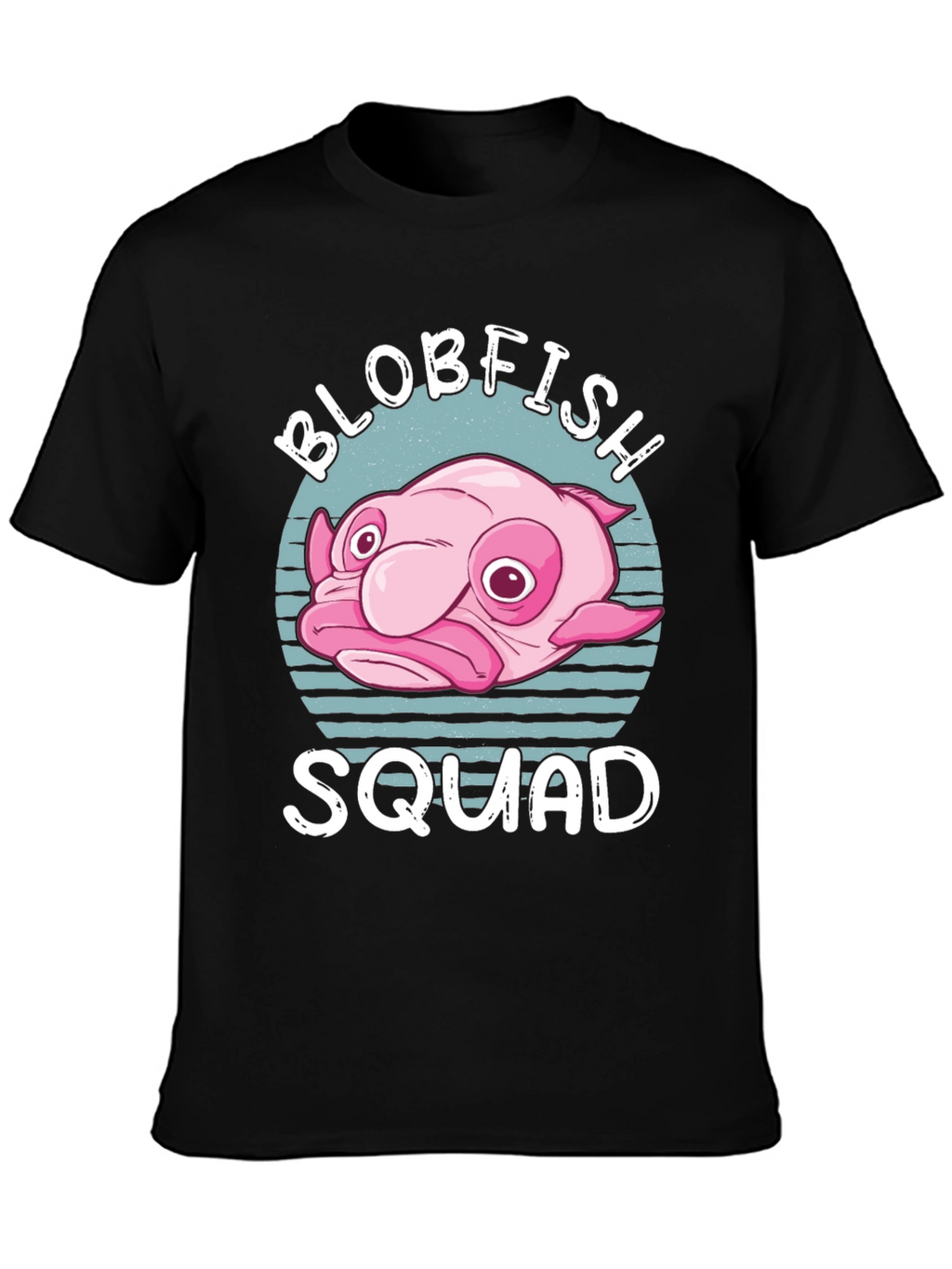 Blobfish Squad Graphic T-Shirt - Black Cotton Tee